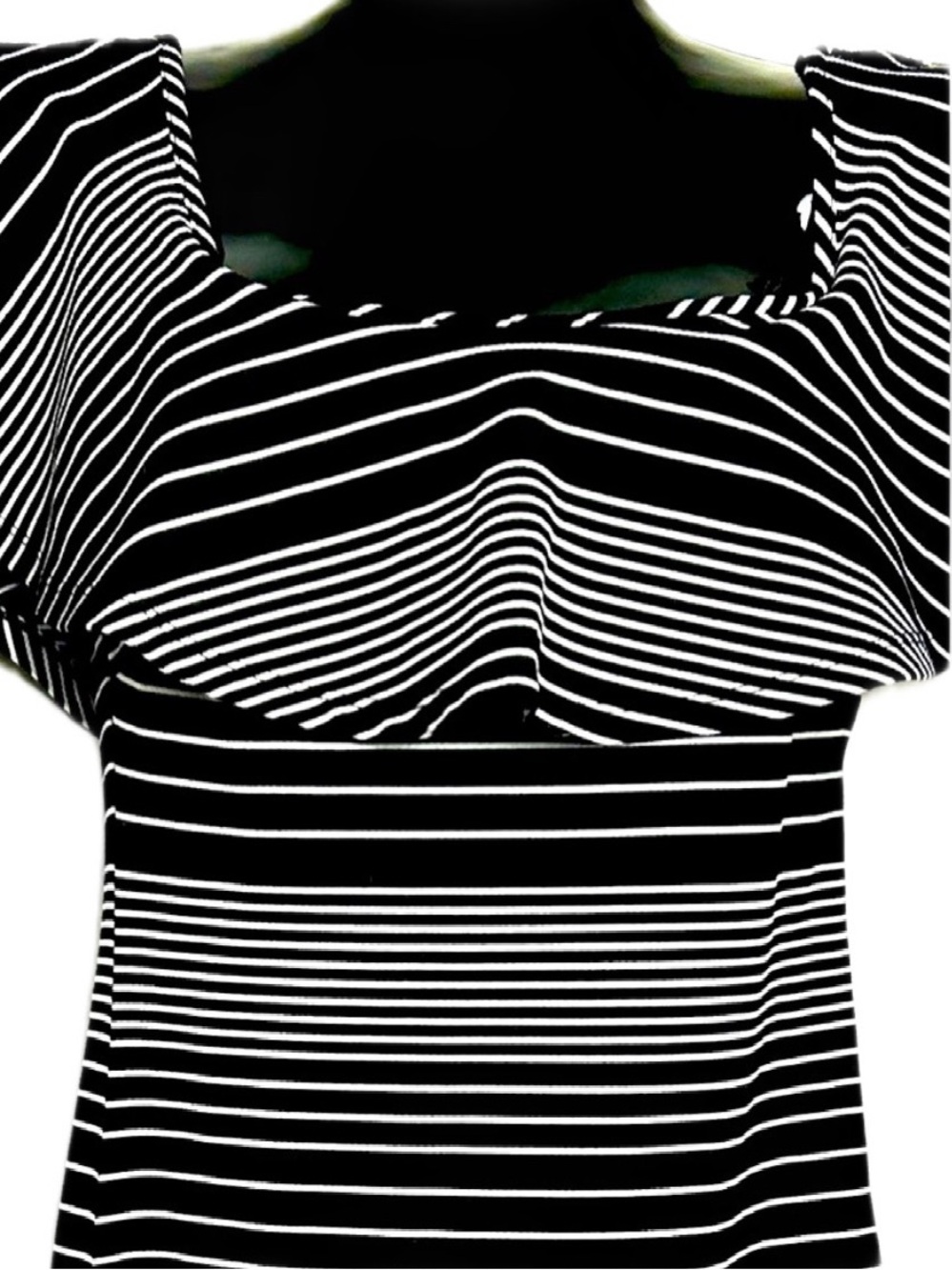 Couture Black and White Midi Dress NWOT - Picture 4 of 12